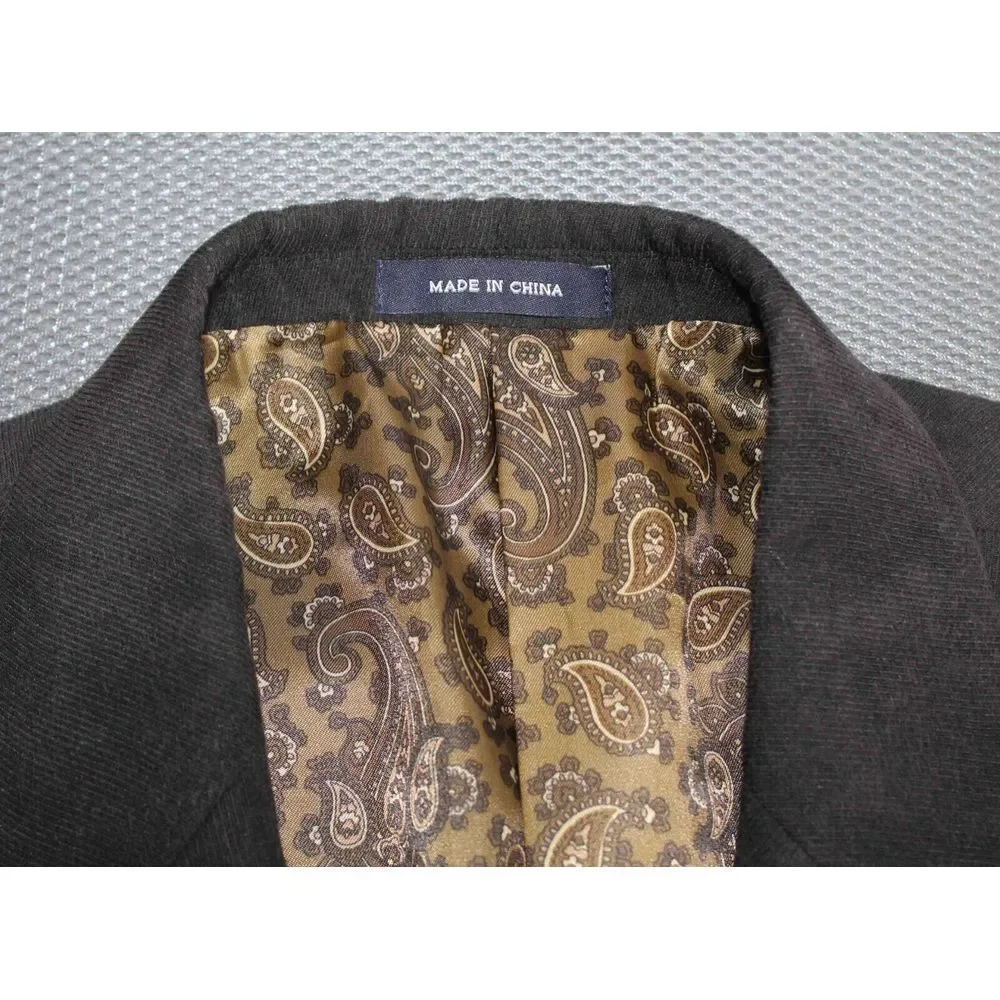 Ralph Lauren Blue Label Dark Brown‎ Blazer Sport Coat Mens Size 46 Long